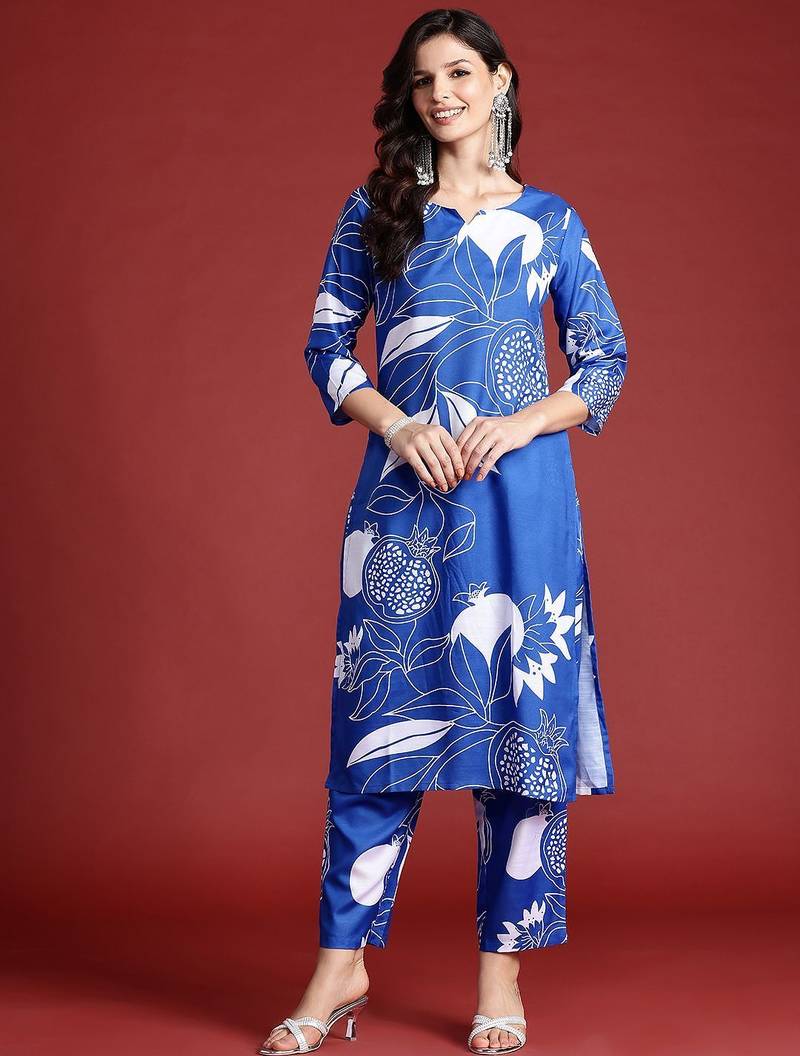 Floral Printed Kurta with Trousers