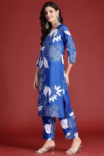 Floral Printed Kurta with Trousers