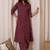 Women Floral Printed Pure Cotton Anarkali Kurta with Trouser