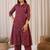 Women Floral Printed Pure Cotton Anarkali Kurta with Trouser