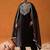Women Embroidered Regular Thread Work Kurta with Trousers & With Dupatta