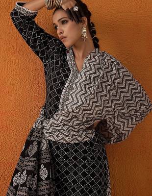 Printed Regular Pure Cotton Kurta with Salwar & Dupatta 2