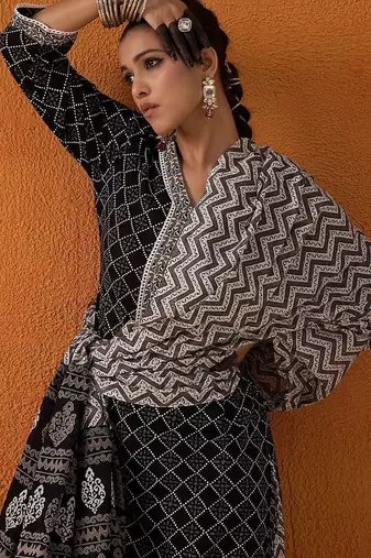 Printed Regular Pure Cotton Kurta with Salwar & Dupatta