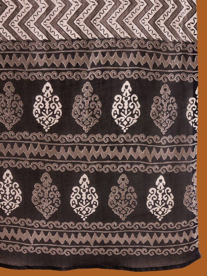 Printed Regular Pure Cotton Kurta with Salwar & Dupatta