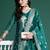 Ethnic Motifs Woven Design Kurta with Trousers & With Dupatta