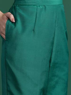 Ethnic Motifs Woven Design Kurta with Trousers & With Dupatta 3