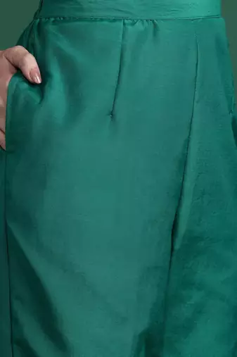 Ethnic Motifs Woven Design Kurta with Trousers & With Dupatta