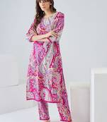 Women Paisley Printed Regular Pure Cotton Kurta with Trousers