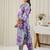 Floral Printed V-Neck Pure Cotton Straight Kurta With Trousers