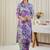 Floral Printed V-Neck Pure Cotton Straight Kurta With Trousers