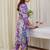 Floral Printed V-Neck Pure Cotton Straight Kurta With Trousers