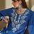 Floral Embroidered Straight Kurta with Trousers