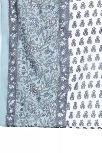 Floral Printed Regular Pure Cotton Kurta with Trousers & Dupatta
