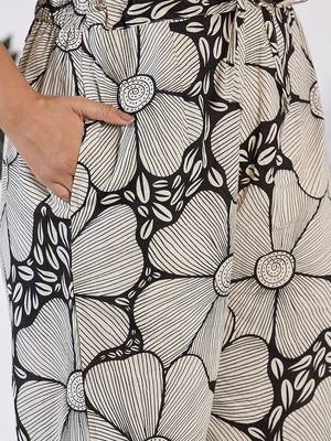 Floral Printed Sequinned Pure Cotton Straight Kurta with Trouser & Dupatta 3