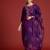 Floral Embroidered Sequinned Liva Kurta With Trousers & Dupatta