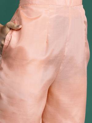 Woven Design Kurta With Trousers & Dupatta 4