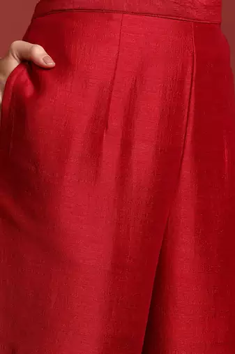 Ethnic Motifs Embroidered Sequinned Kurta With Trousers & Dupatta