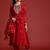 Ethnic Motifs Embroidered Sequinned Kurta With Trousers & Dupatta