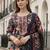 Women Floral Printed Regular Thread Work Kurta with Trousers & With Dupatta