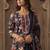 Women Floral Printed Regular Thread Work Kurta with Trousers & With Dupatta