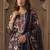 Women Floral Printed Regular Thread Work Kurta with Trousers & With Dupatta