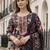 Women Floral Printed Regular Thread Work Kurta with Trousers & With Dupatta
