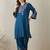 Women Floral Embroidered Kurta with Trousers