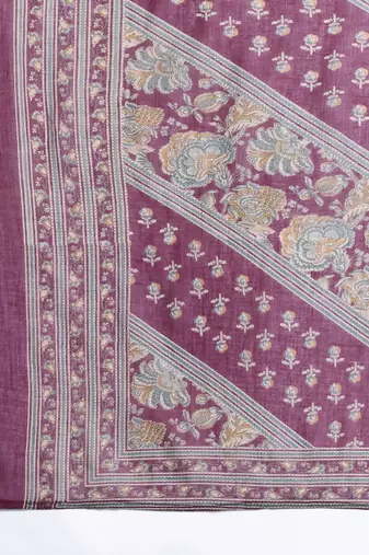Floral Print Pure Cotton Kurta with Trousers & Dupatta