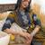 Women Ethnic Motifs Printed Regular Thread Work Pure Cotton Kurta with Trousers & With Dupatta