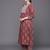 Floral Printed Round Neck Three-Quarter Sleeves Pure Cotton Kurta Set