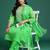 Plus Size Printed Mirror Work Kurta with Palazzos & Dupatta