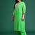 Plus Size Printed Mirror Work Kurta with Palazzos & Dupatta