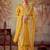 Floral Embroidered Regular Thread Work Straight Kurta With Trousers & Dupatta