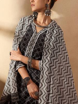 Women Printed Regular Pure Cotton Kurta with Salwar & With Dupatta 2