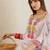 Floral Embroidered Regular Patchwork Kurta with Trousers & Dupatta