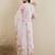 Floral Embroidered Regular Patchwork Kurta with Trousers & Dupatta