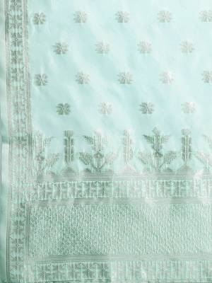 Women Regular Chanderi Silk Kurta with Trousers & With Dupatta 4