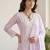 Women Ethnic Motifs Embroidered Regular Thread Work Pure Cotton Kurta with Trousers & With Dupatta