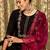 Floral Embroidered Round Neck Three-Quarter Sleeves Thread Work Kurta Set