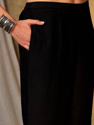 Ethnic Motifs Embroidered Thread Work Kurta With Trousers & Dupatta 3