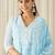 Women Ethnic Motifs Embroidered Regular Chikankari Pure Cotton Kurta with Trousers & With Dupatta