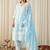 Women Ethnic Motifs Embroidered Regular Chikankari Pure Cotton Kurta with Trousers & With Dupatta