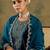 Ethnic Motifs Embroidered Regular Velvet Straight Kurta with Trousers & Dupatta