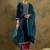 Ethnic Motifs Embroidered Regular Velvet Straight Kurta with Trousers & Dupatta