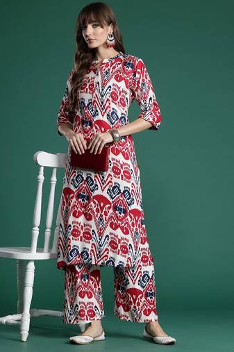 Ethnic Motifs Printed Kurta with Palazzos
