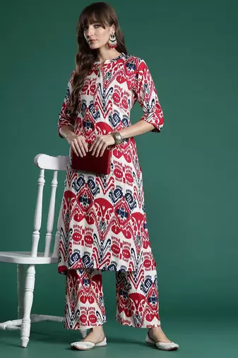 Ethnic Motifs Printed Kurta with Palazzos