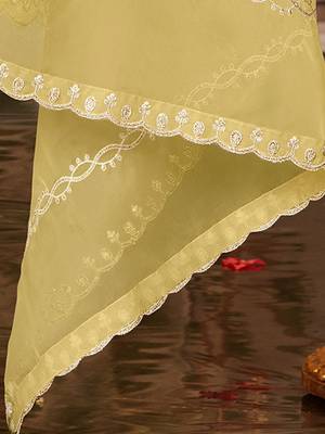 Women Ethnic Motifs Embroidered Regular Thread Work Kurta with Trousers & With Dupatta 3