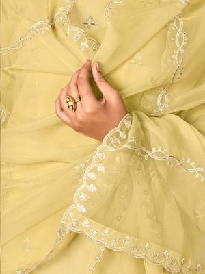 Women Ethnic Motifs Embroidered Regular Thread Work Kurta with Trousers & With Dupatta 6