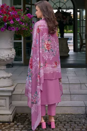 Embroidered Regular Thread Work Pure Cotton Kurta With Trousers & Dupatta