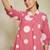 Geometric Printed V-Neck Pure Cotton A-line Kurta With Trousers